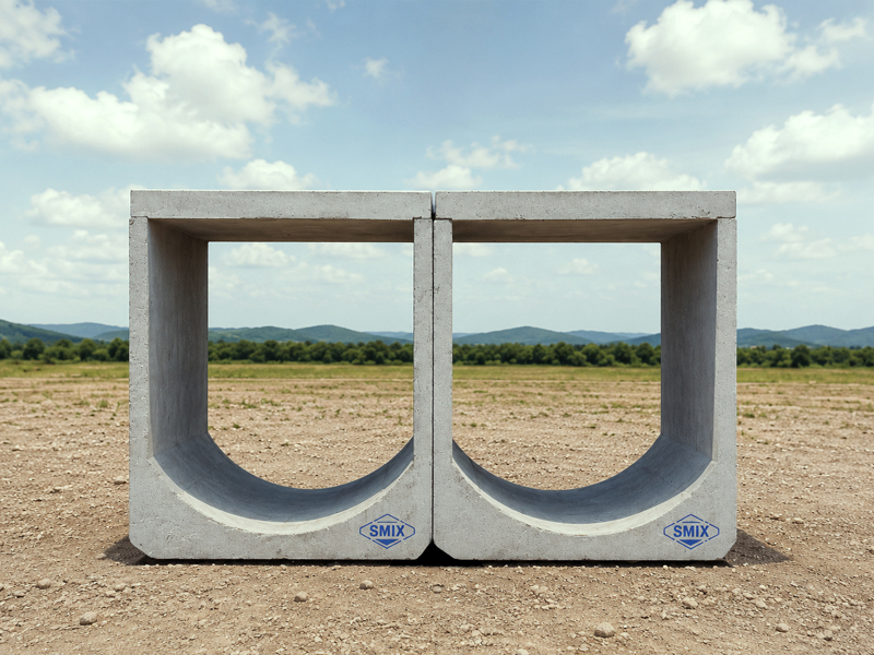 Standard Size Box Culverts With Dry Weather Flow